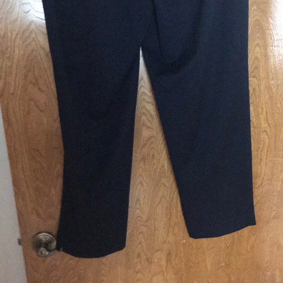 Smooth petite navy dress pants - Picture 6 of 7